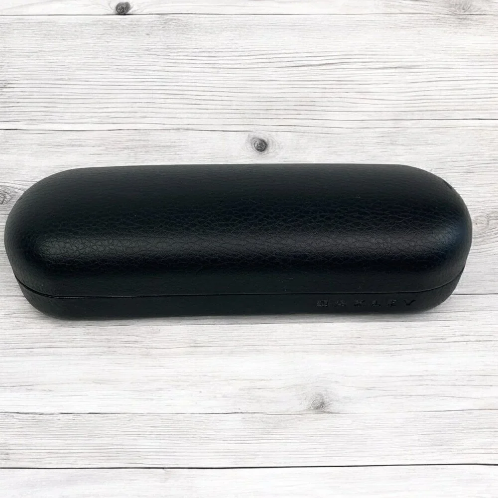 Oakley Leather Clamshell Sunglasses Glasses Protective Case Black